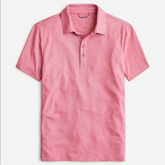 NWOT j crew Performance polo shirt with COOLMAX® raspberry - Picture 2 of 6